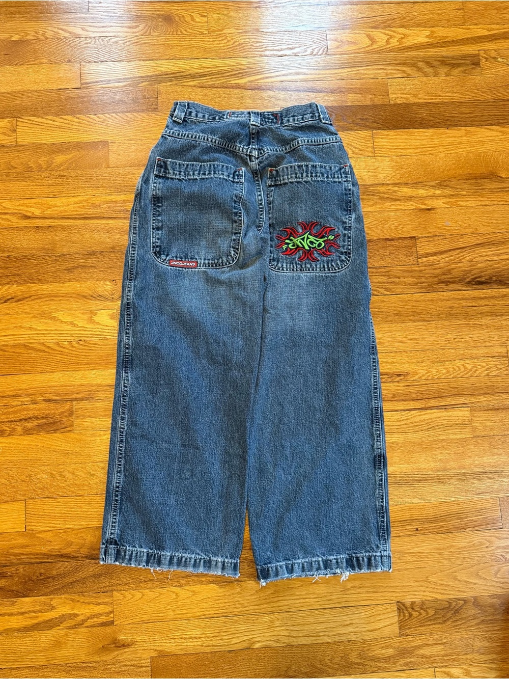 Jnco Jeans Tribal Vintage Baggy Hip Hop Grunge Youth 14 26x26 Rare Denim Jeans